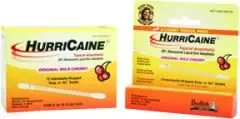 HurriCaine Snap-N-Go – Oral Pain Relief 20% Strength Benzocaine Oral Swab 72 per Box – 00283056972