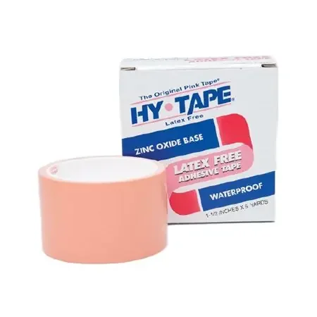 Hy-Tape – Medical Tape Waterproof Zinc Oxide Adhesive 2 Inch X 5 Yard Pink NonSterile – 120BLF