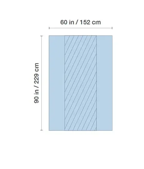 HydraGuard – Table Drape 60 X 90 Inch Back Table – I80-13109-S