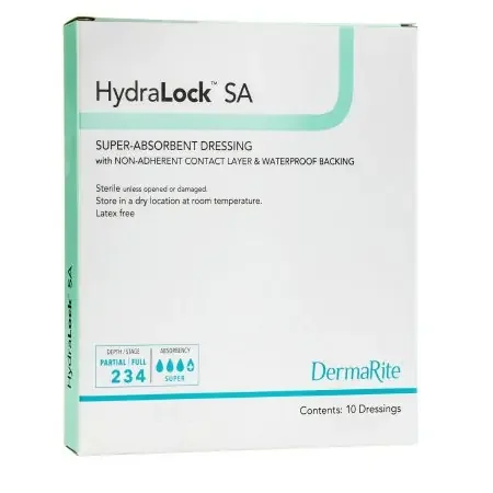 HydraLock SA – Super Absorbent Dressing 3 X 3 Inch Polymer Square Sterile – 60330