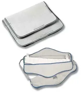Hydrocollator – Cover Terry, Foam Filled, with Pocket, Gray, Hook and Loop Fasteners, Neck, 5 X 24 Inch – 3149