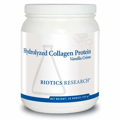 Hydrolyzed Collagen Protein – Vanilla Crème (Biotics Research)
