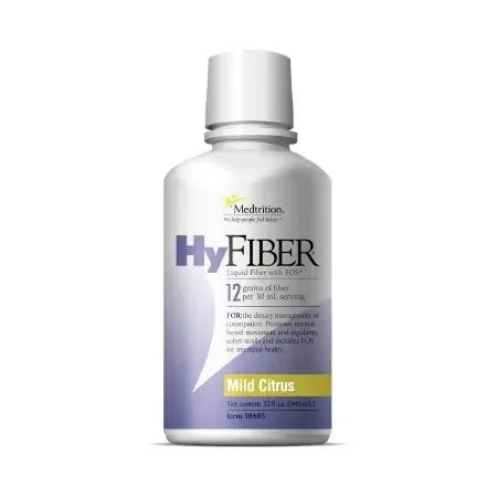 HyFiber with FOS – Oral Supplement / Tube Feeding Formula Citrus Flavor Ready to Use 32 oz. Bottle – 18485