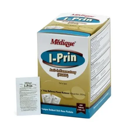 I-Prin – Pain Relief 200 mg Strength Ibuprofen Unit Dose Tablet 100 per Box – 10047