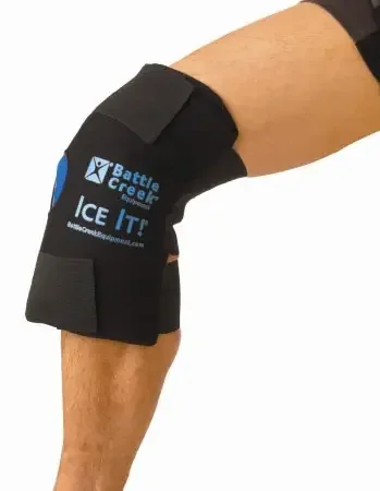 Ice It! MaxCOMFORT System – Cold Pack with Wrap Knee 12 X 13 Inch Fabric / Foam / Vinyl / Gel Reusable – 512