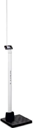 Icon – Column Scale with Height Rod Digital Display 660 lbs. / 300 kg Capacity Black / White AC Adapter / Battery Operated – ICON-LXI