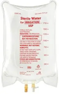ICU Medical – Irrigation Solution Sterile Water for Irrigation Not for Injection Flexible Bag 2,000 mL – 797307