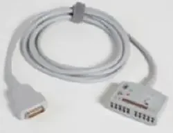 Imaging Associates – ECG Trunk Cable 3 Meter, Reusable ECG Trunk Cable, 11-Pin Connector Monitor Side, 5-Leads For Curbell and GE – CBT-05ND-10CM-0001