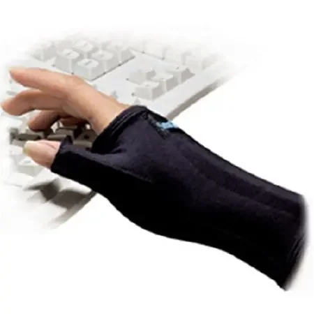 IMAK RSI SmartGlove – Support Gloves with Thumb Extension Fingerless Large Over-the-Wrist Length Ambidextrous Cotton / Lycra – A20163
