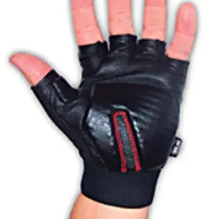 Impacto Carpal Tunnel Glove – Wrist Support Glove Style / Low Profile Elastic / Leather / Nylon Left or Right Hand Black Medium – ST8610-MED