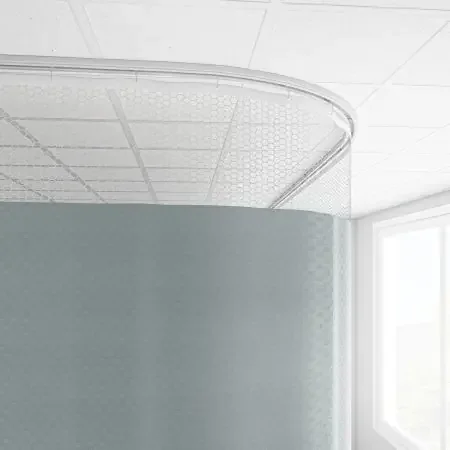 Imperial Fastener Company – Cubicle Curtain 20 Inch Mesh 216 Inch Width 92 Inch Length – 92X216SUMMIN