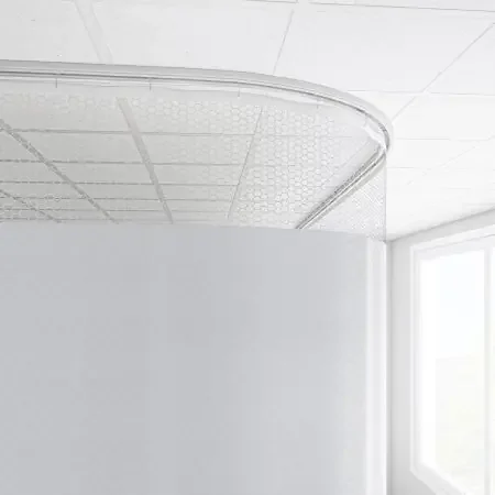 Imperial Fastener Company – Cubicle Curtain 20 Inch Mesh 72 Inch Width 80 Inch Length – 80X72SUMWHT