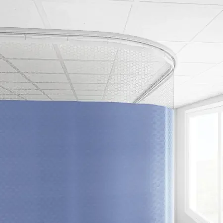 Imperial Fastener Company – Cubicle Curtain 20 Inch Mesh 72 Inch Width 92 Inch Length – 92X72SUMBLU