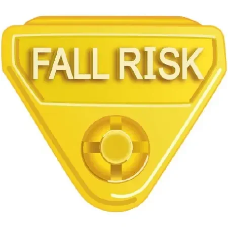 IN-A_SANP – Identification Wristband Alert Band Permanent Snap Fall Risk – WBCLASP-FR3