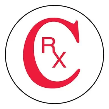 Indeed – Pre-Printed Label Advisory Label White Paper CRX Red Quality Control Label 3/4 Inch Diameter – 2488
