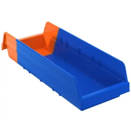 Indicator – Storage Bin Blue / Orange Plastic 4 X 6-5/8 X 17-7/8 Inch – 36468BLUE