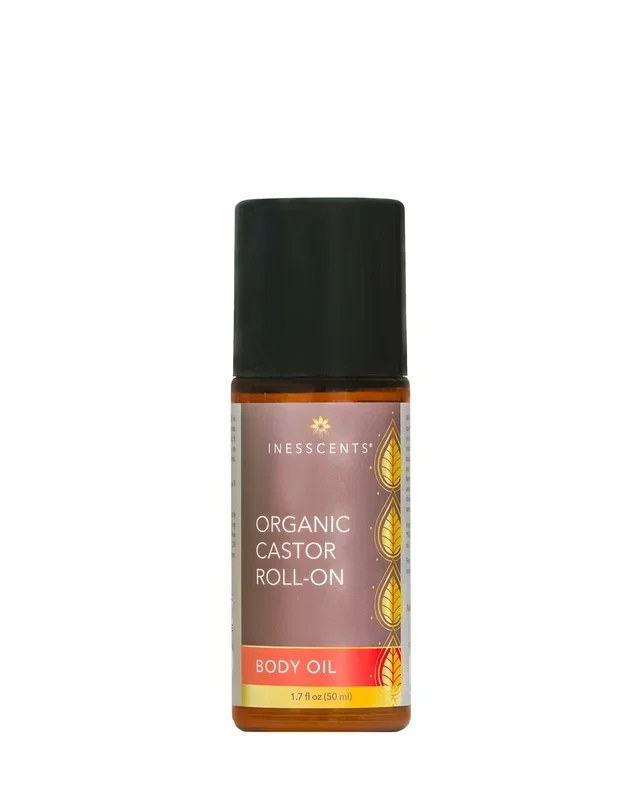 Inesscents Aromatic Botanicals Organic Castor Oil – 50ml Roll-On 1.7 oz (50 ml) Oil