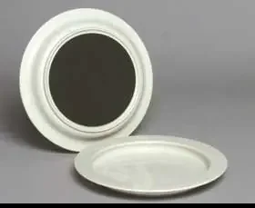 Inner Lip – Plate Off White Reusable Plastic 9 Inch Diameter – 80433