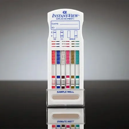Instant-view – Drugs of Abuse Test 6-Drug Panel AMP, COC, mAMP/MET, MOP, PCP, THC Urine Sample 25 Tests – 03-3679