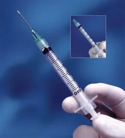 Integra – Syringe with Hypodermic Needle 3 mL 23 Gauge 1 Inch Thin Wall Retractable Safety Needle – 305271