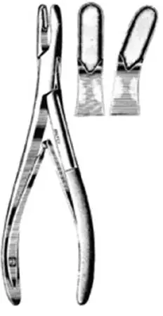 Integra Lifesciences – Cranial Rongeur Adson Straight Double Spring Plier Type Handle 7 X 13 mm, 8 Inch L – 26-220