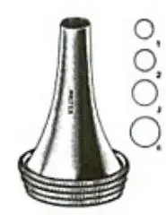Integra Lifesciences – Ear Speculum Tip Round Tip Stainless Steel 4, 5, 6, 7 mm Reusable – 19-48