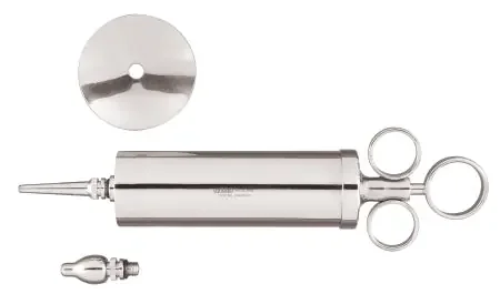 Integra Lifesciences – Ear / Ulcer Bulb Syringe 4 oz. Reusable NonSterile Chrome – V919-385