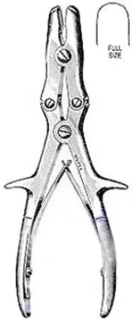 Integra Lifesciences – General Purpose Rongeur Stille-Luer Straight, Hollow Tips Spring-Loaded Plier Type Handle 8-1/2 Inch L – 25-454