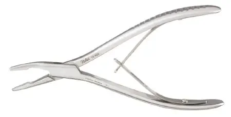 Integra Lifesciences – Mastoid Rongeur Bane Curved Double Spring Plier Type Handle 7 Inch Length – 19-808