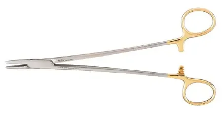 Integra Lifesciences – Needle Holder 12 Inch Length Serrated Jaws Finger Ring Handle – 8-49TC