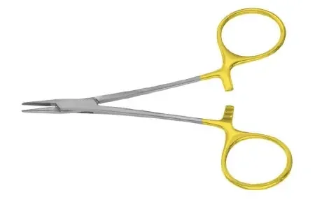 Integra Lifesciences – Needle Holder 4-3/4 Inch Length Delicate, Serrated Jaw Finger Ring Handle – PM-2404