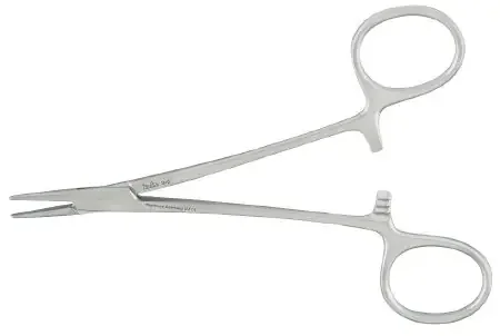 Integra Lifesciences – Needle Holder 5 Inch Length Smooth Jaws Finger Ring Handle – 8-6