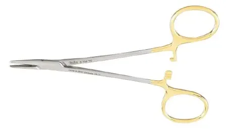 Integra Lifesciences – Needle Holder 5 Inch Length Smooth Jaws Finger Ring Handle – 8-706TC
