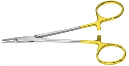 Integra Lifesciences – Neuro Needle Holder 5 Inch Length Straight Smooth Jaw Finger Ring Handle – PM-3710