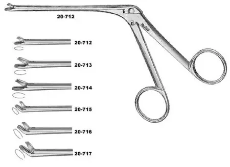 Integra Lifesciences – Thru-Cut Forceps Weil-Blakesley 3-7/8 Inch Length Finger Ring Handle Straight 3 mm Tip, Alligator, 45 Degree Up – 20-717