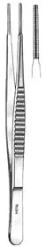 Integra Lifesciences – Tissue Forceps Cooley 8 Inch Length Surgical Grade Stainless Steel NonSterile NonLocking Thumb Handle Straight Serrated Tip – 24-582