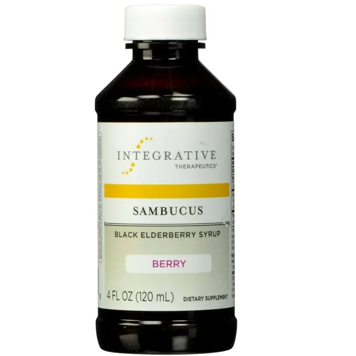 Integrative Therapeutics, Sambucus Syrup, Black Elderberry, 4 Oz