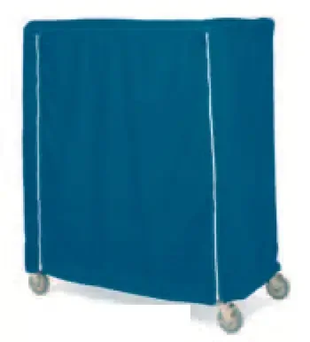 Intermetro Industries – Cart Cover Mariner Blue 200 Denier Nylon 60 L X 74 H X 24 D Inch Hook and Loop Closure – 24X60X74VUCMB