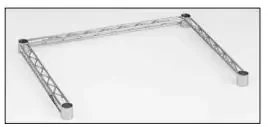 Intermetro Industries – Shelving Unit Frame 24 X 36 Inch, Chrome – SF53N3C