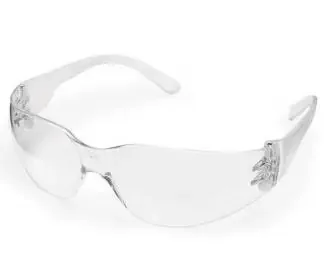 Intruder – Safety Glasses Clear Tint Polycarbonate Lens Clear Frame Over Ear Small – 6598