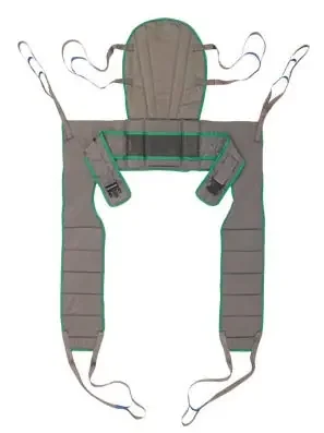 Invacare – Dress High Toileting Sling With Head and Neck Support 6 Strap and Waist Belt Large 450 lbs. Weight Capacity – 2478446