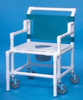 IPU – Bariatric Shower Chair ipu Fixed Arm PVC Frame 24 Inch Seat Width – SC550