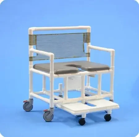 IPU – Commode / Shower Chair ipu PVC Frame Mesh Back – VL OF20 P 700FR