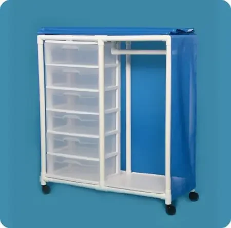 IPU – Garment Rack Teal Mesh – VL GR66