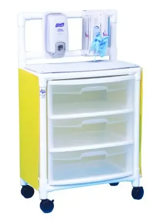 IPU – Isolation Cart 26 X 45 X 15 Inch Yellow – ISO ST33