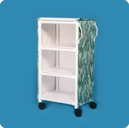 IPU – Linen Cart with Cover 3 Shelves PVC 4 Inch Casters, 2 Locking – MPC375