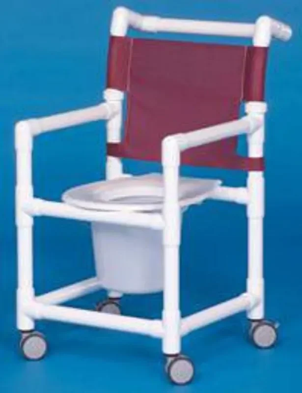 IPU – Pediatric Shower Chair ipu Fixed Arm PVC Frame With Backrest – PDOF26PG