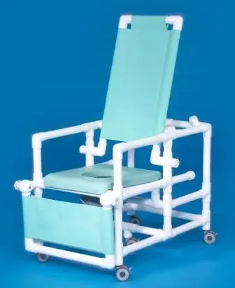 IPU – Reclining Commode / Shower Chair ipu Fixed Arm PVC Frame Reclining Back – SCC260 RC G/N/L/B