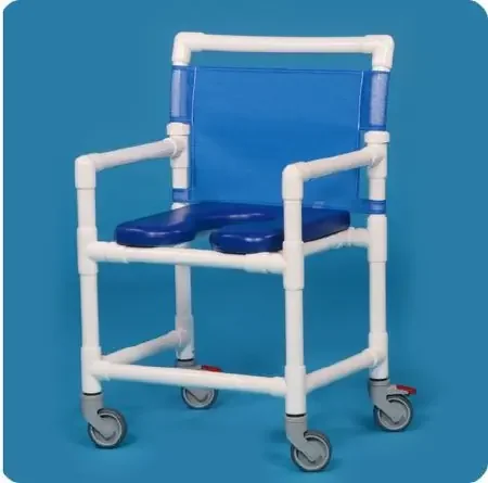 IPU – Shower Chair ipu Fixed Arm PVC Frame Mesh Back 25 Inch Seat Width – VL OF9200 MS