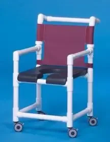 IPU – Shower Chair ipu Fixed Arm PVC Frame Mesh Back – SC720G
